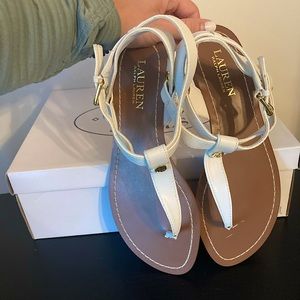 Ralph Lauren White Sandals